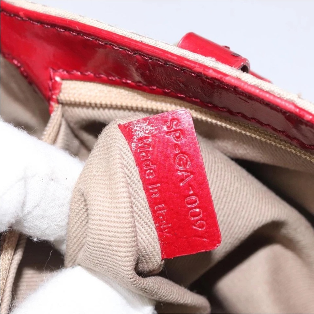 Celine Cream and Red Tote Bag with Elegant Design - Picture 14 of 16